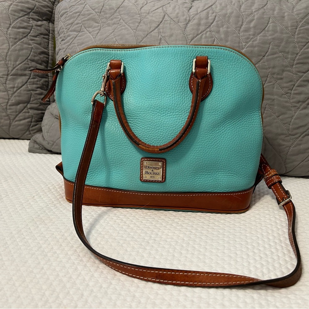 Vintage Dooney & Bourke Zip Satchel Jade